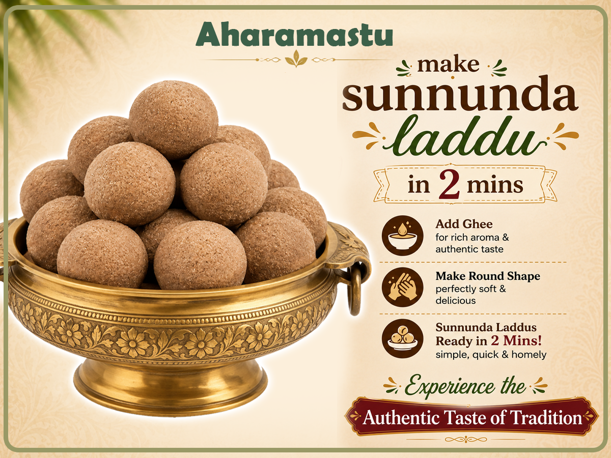 Traditional Sunnunda Premix – Make Authentic Urad Dal Laddu in 2 Mins